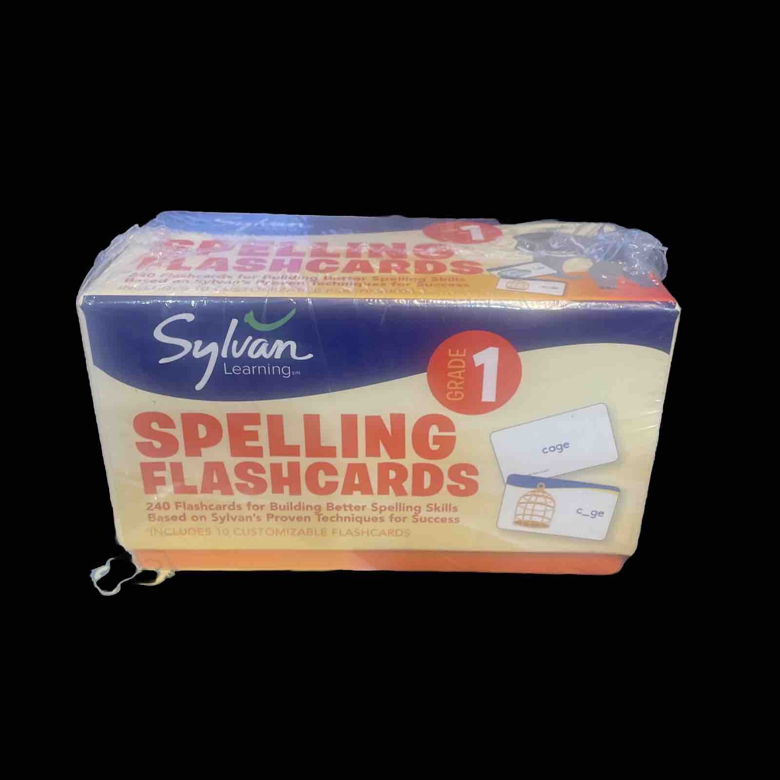 Sylvan Learning 1st Grade Spelling Flashcards New Sealed Box 240 Cards Phonics