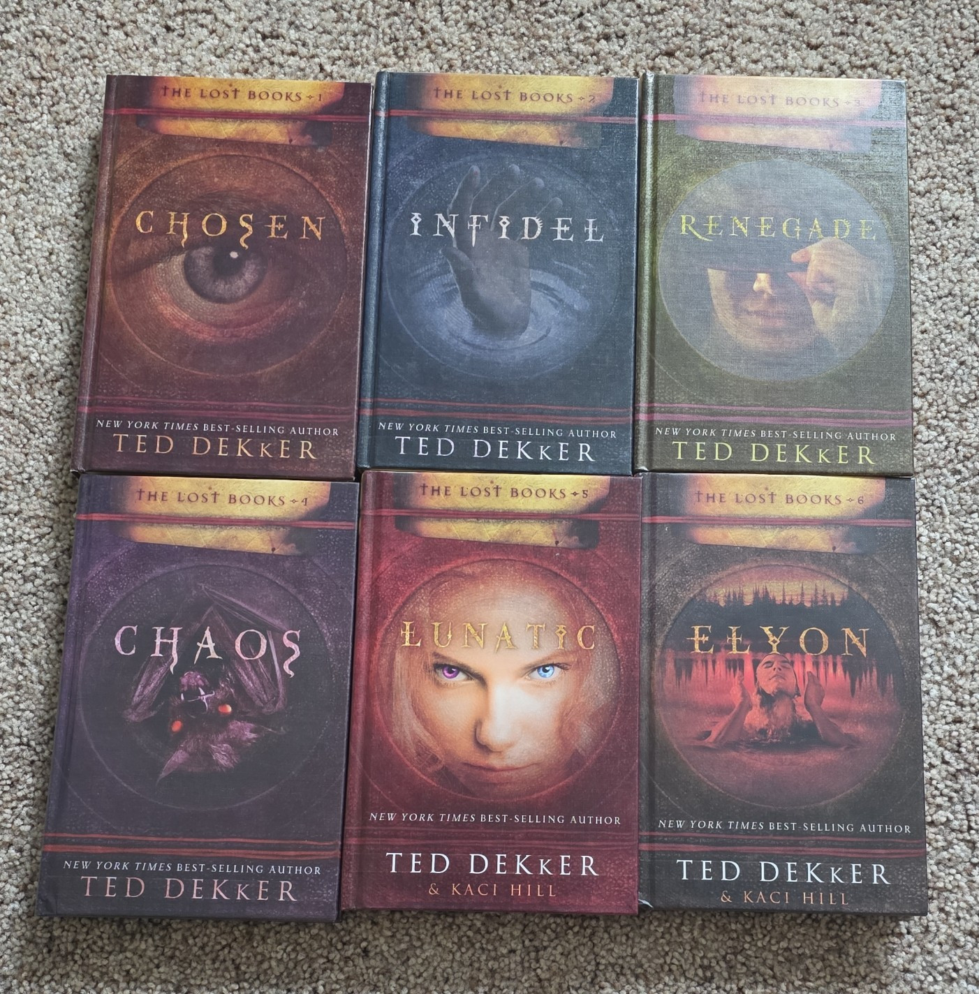 Ted Dekker & Kaci Hill The Lost Books Series Fantasy Hardcover Set Chosen