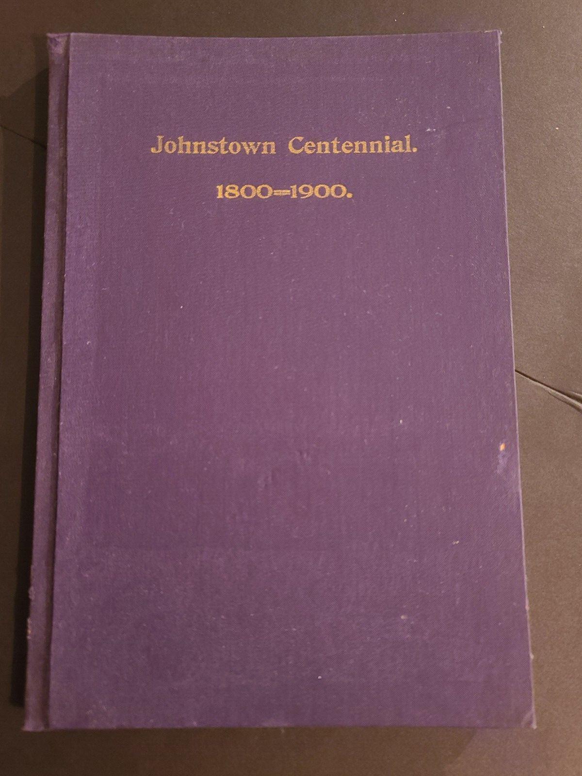 Johnstown Centennial 1800-1900 Book Published By Executive Committee 101 Pages