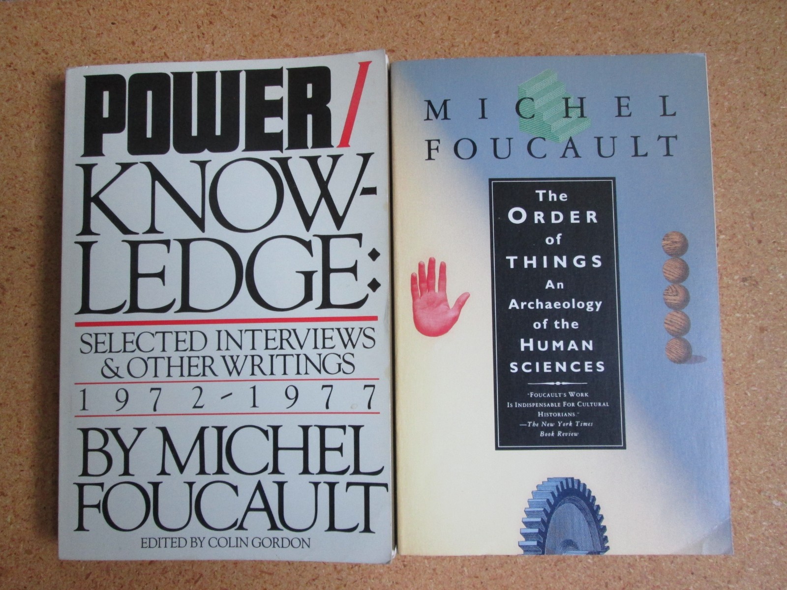 2 Michel Foucault pbs The Order of Things & Power/Knowledge