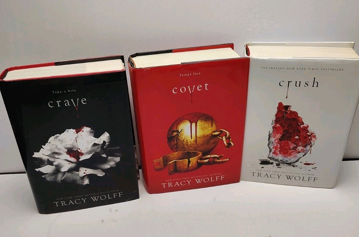 Tracy Wolff Crave Series Crave Crush Covet HC Lot of 3 Hardcover Entangled Teen