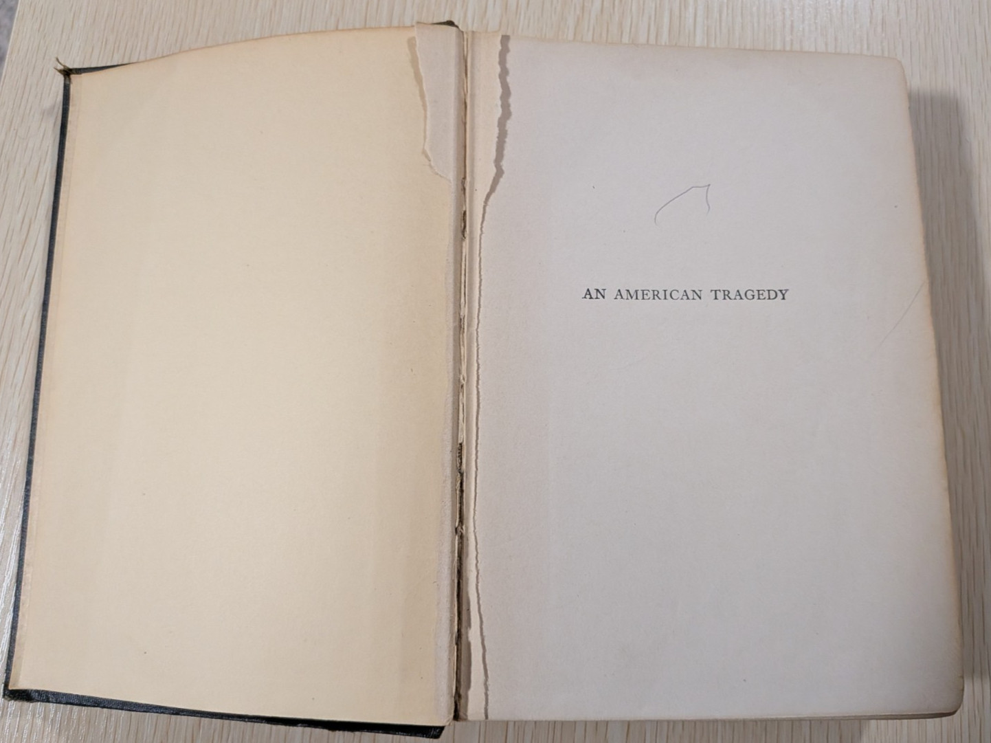 Theodore Dreiser: An American Tragedy Vintage Hardcover 1925/26 Two Volumes in 1
