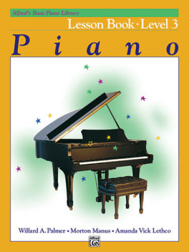 Alfred’s Basic Piano Course: Lesson Book – Level 3 – Paperback – GOOD