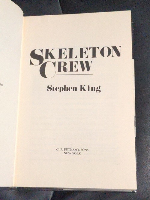 Stephen King Skeleton Crew Putnam Hardcover Very Good- / Near Fine