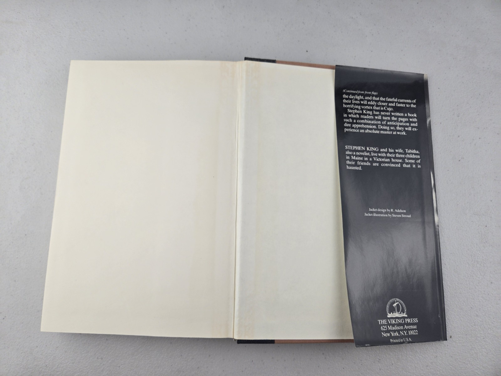 CUJO Stephen King First Edition 1981 Viking Press Hardcover Dust Jacket $13.95