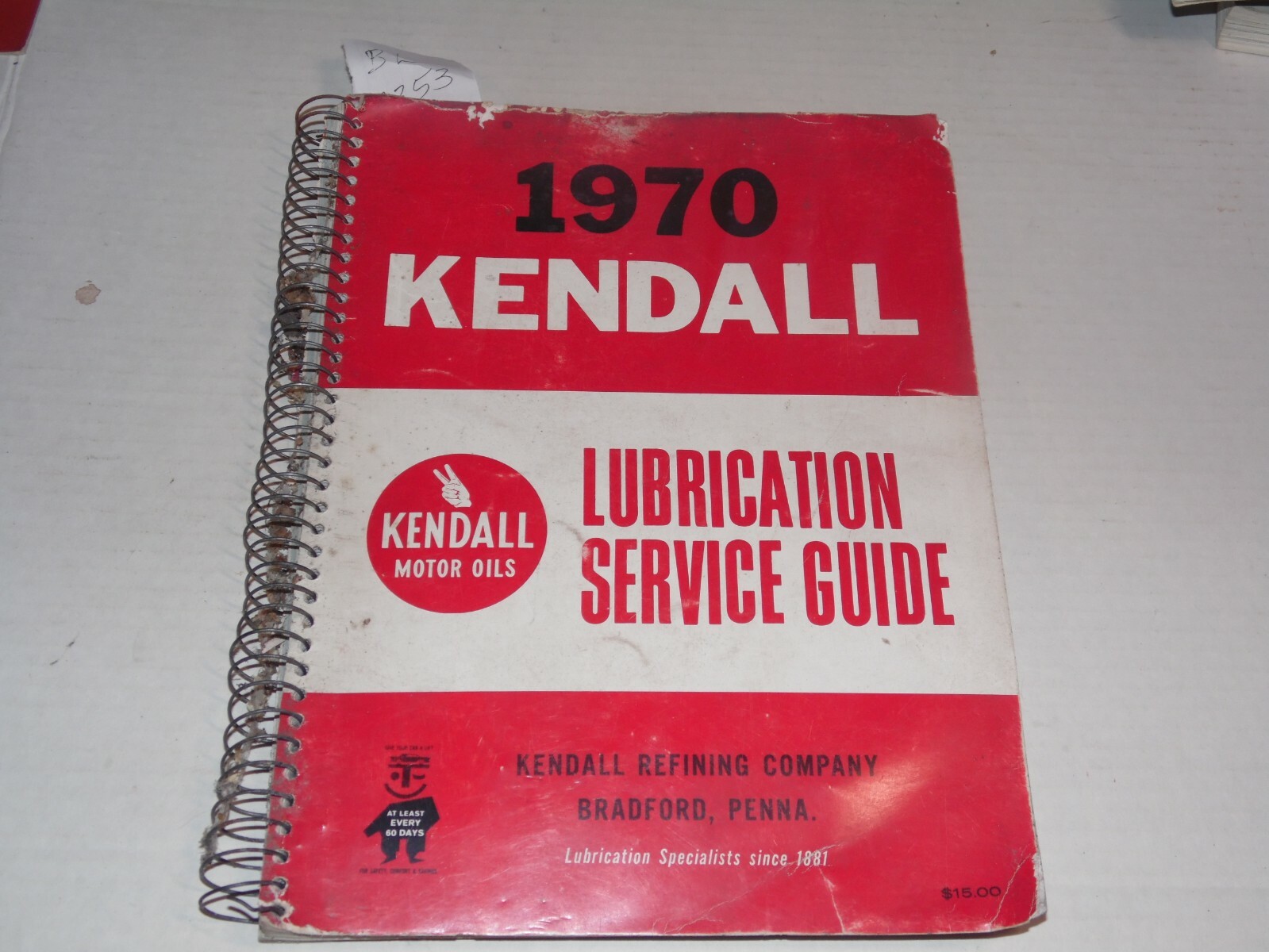 Vintage 1970 Kendall Lubrication Service Guide – 136 Pages