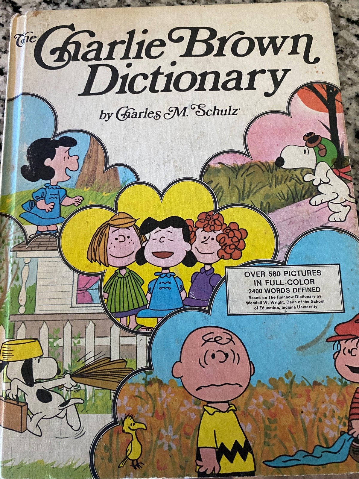 The Charlie Brown Dictionary Hardback Book Charles M Schulz Peanuts VTG 1973