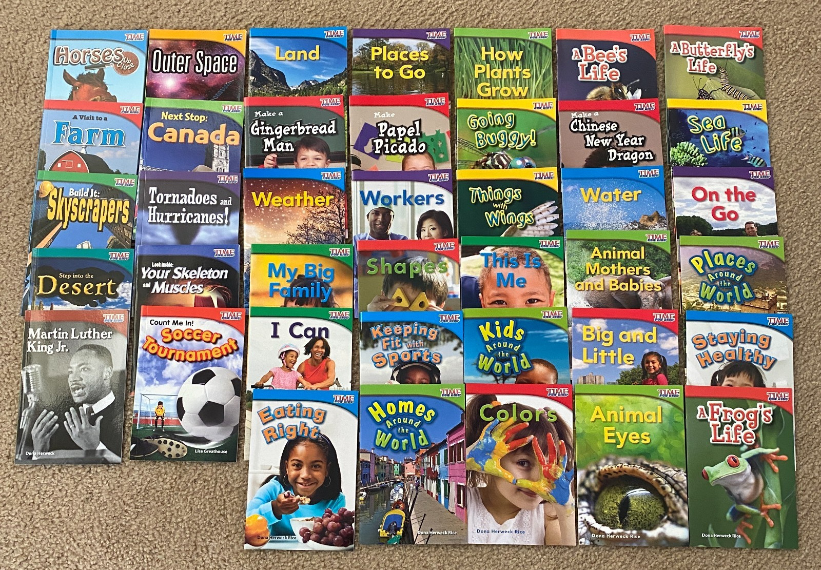 Lot of 35 Time for Kids Nonfiction Readers Levels 1.0-2.9 Ages 5-10 Grades 1-3