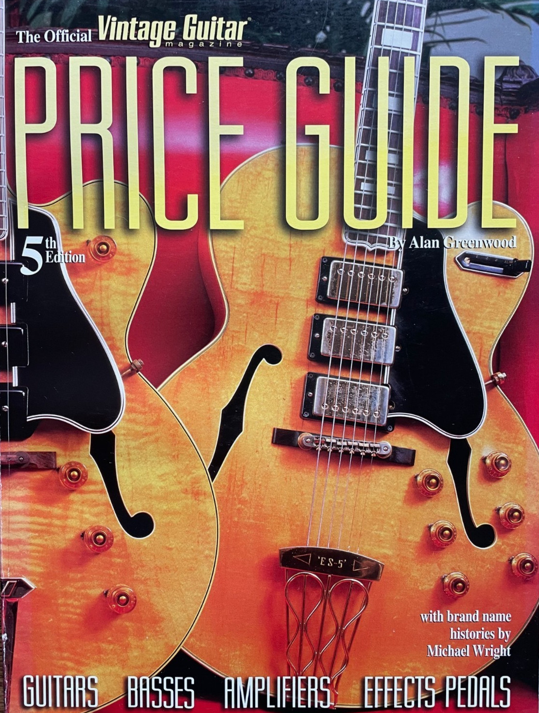 The Official 1996 Vintage Guitar Magazine Price Guide 5th Edition 207 Pages Book