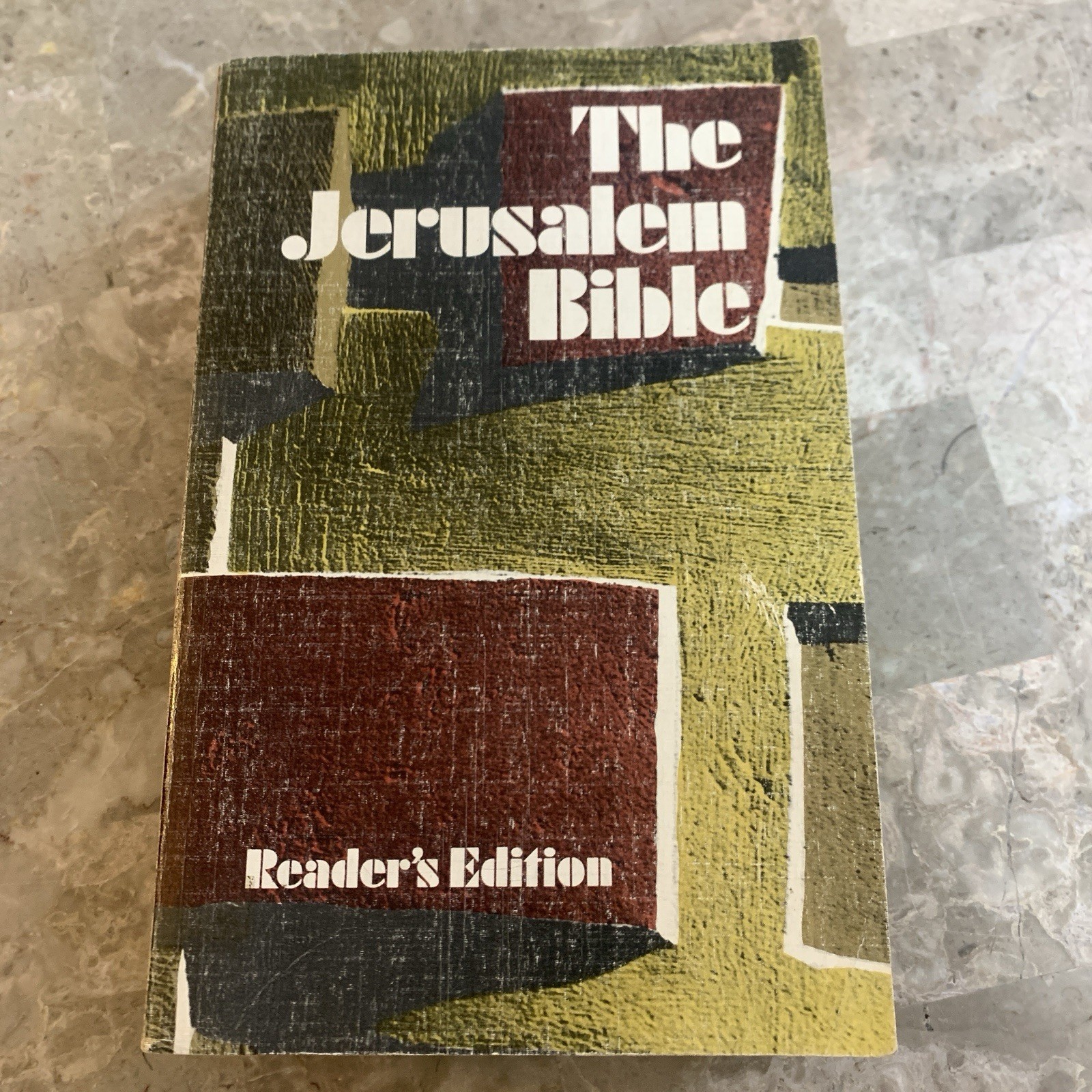 The Jerusalem Bible Reader’s Edition Paperback Book 1968 Doubleday 1960s Vintage
