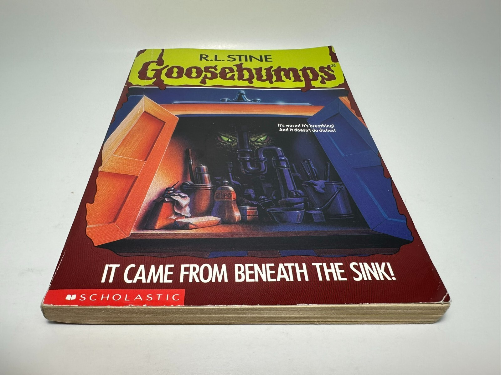 8th Print #30 It Came From Beneath the Sink Goosebumps Book RL Stine YA Horror