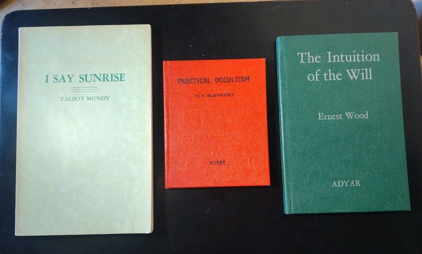 3 Theosophists: H.P. Blavatsky, Ernest Wood & Talbot Mundy (3 books)