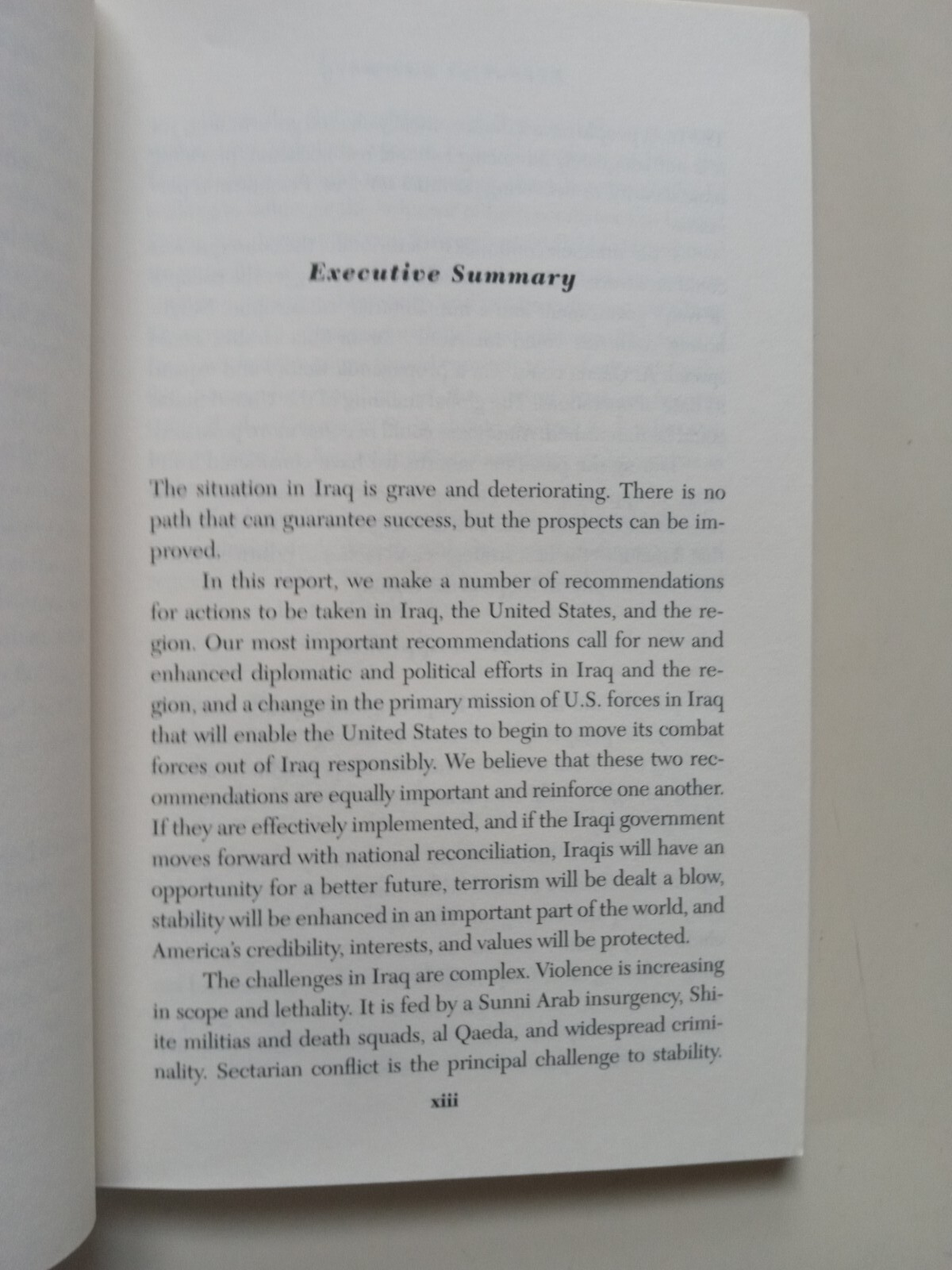 The Iraq Study Group Report : The Way Forward – a New Approach by Lee H….
