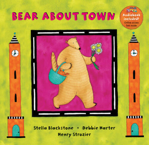 Bear About Town (A Barefoot Board Book) (Bear (Stella Blackstone)) – VERY GOOD