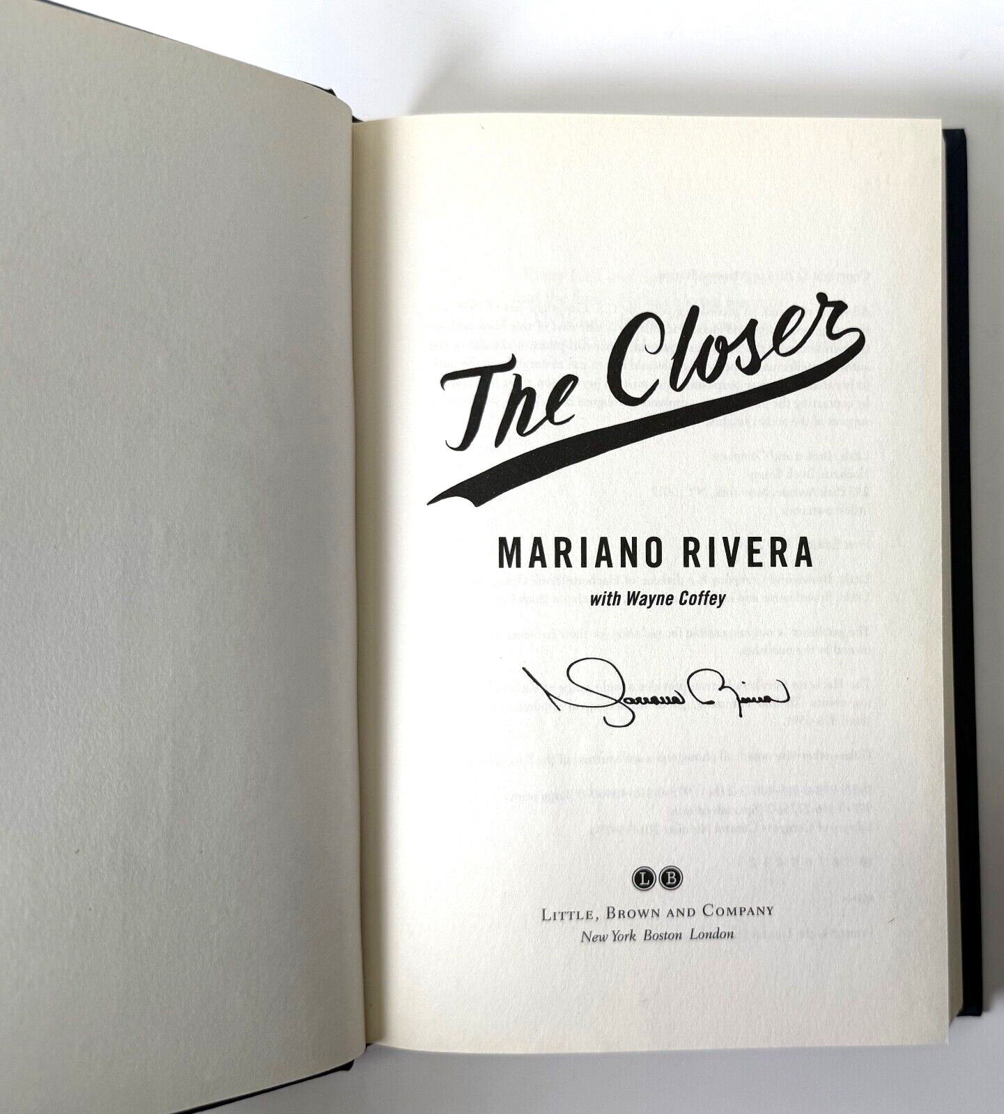 The Closer by Mariano Rivera 2014 HCDJ 1st print – NY Yankees, Very good