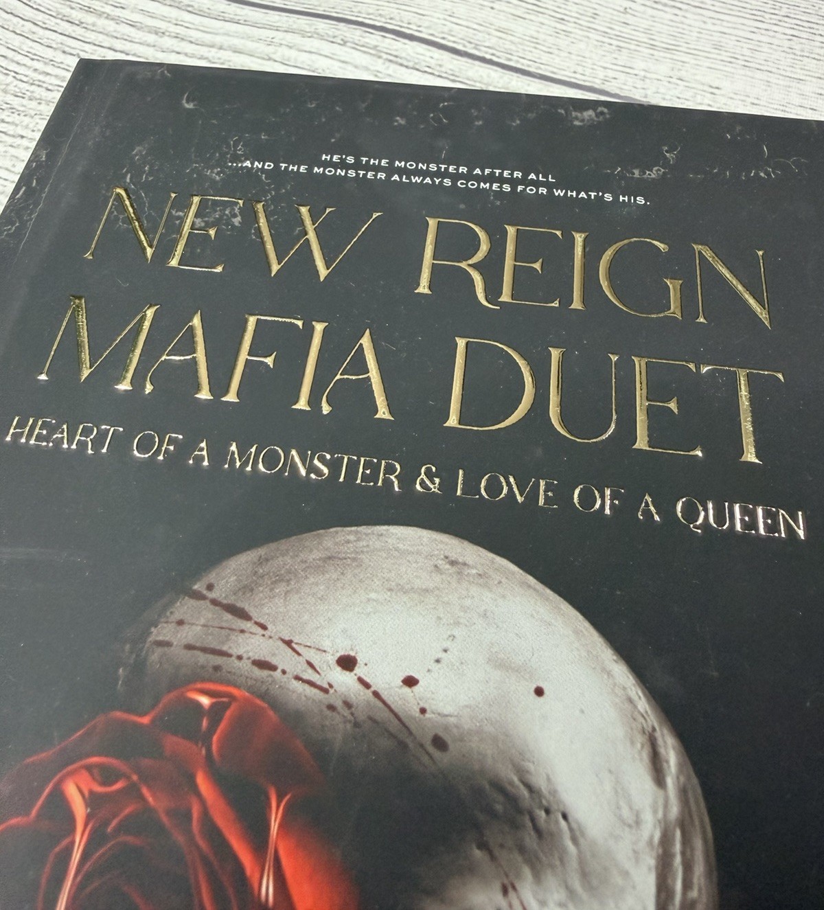Shain Rose New Reign Mafia Duet Hardback Gold Foil Signing Exclusive Signed HTF
