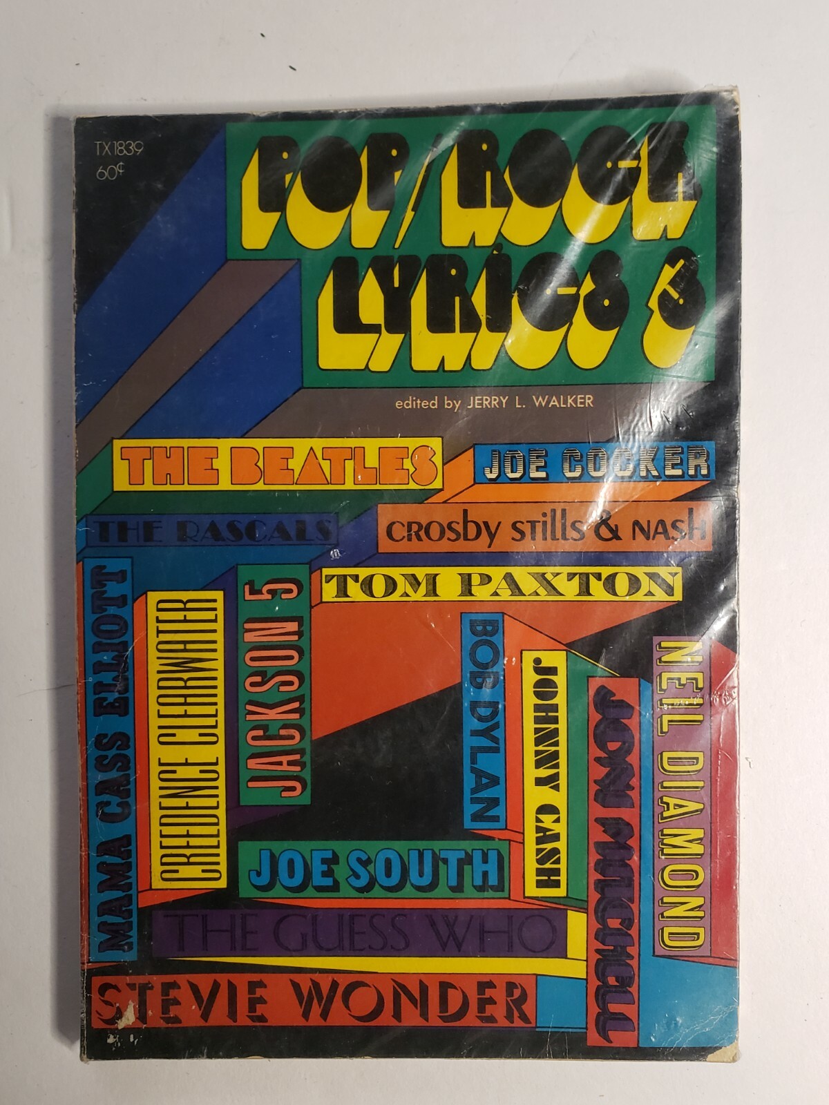 Vintage 1971 Pop Rock Lyrics 3 Scholastic – The Beatles Jackson 5 Neil Diamond