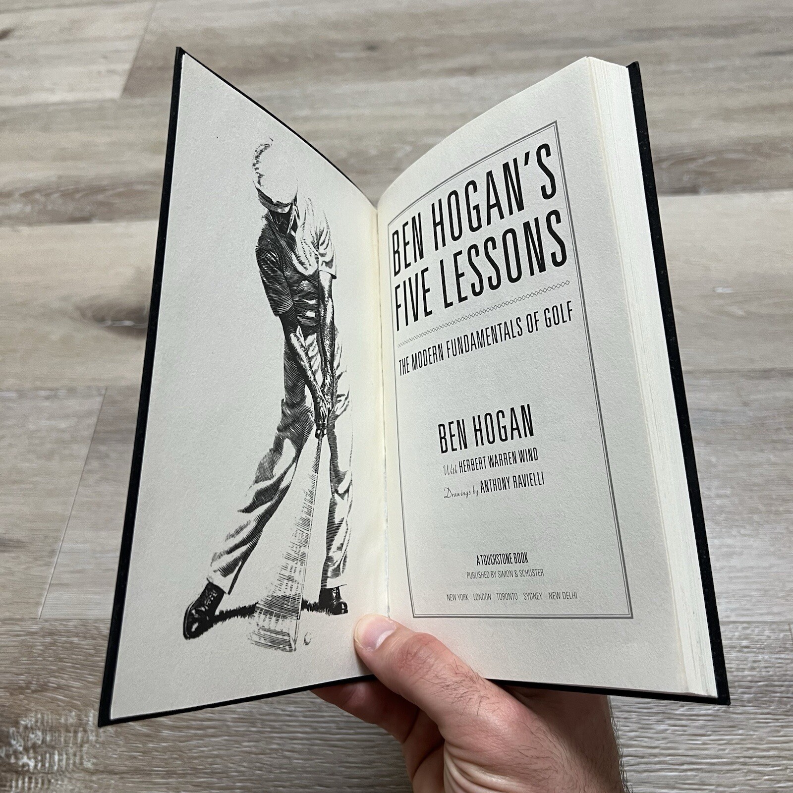 Pottery Barn Ben Hogan: Golf Leather-Bound Book Raw Flexible Cover Brown