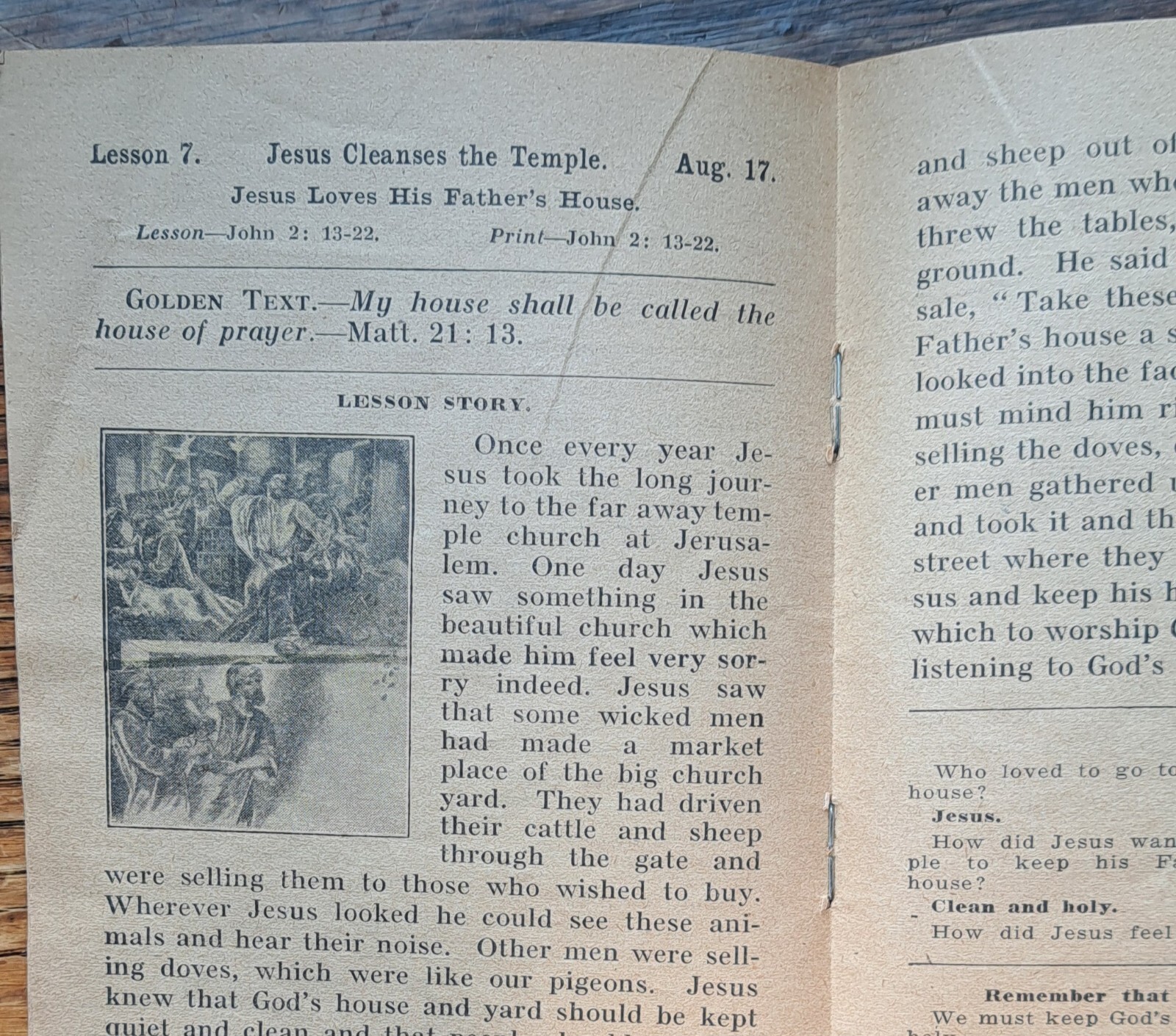 Lesson Stories For Primary And Beginner Scholars 1924 PB. David C. Cook