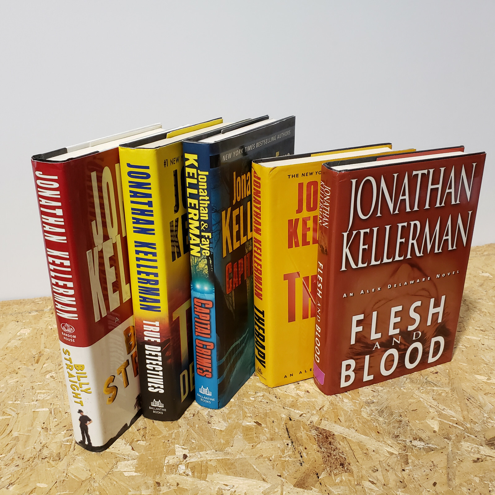 Lot Set of 5 JONATHAN KELLERMAN Hardcover Therapy True Detectives Billy Straight