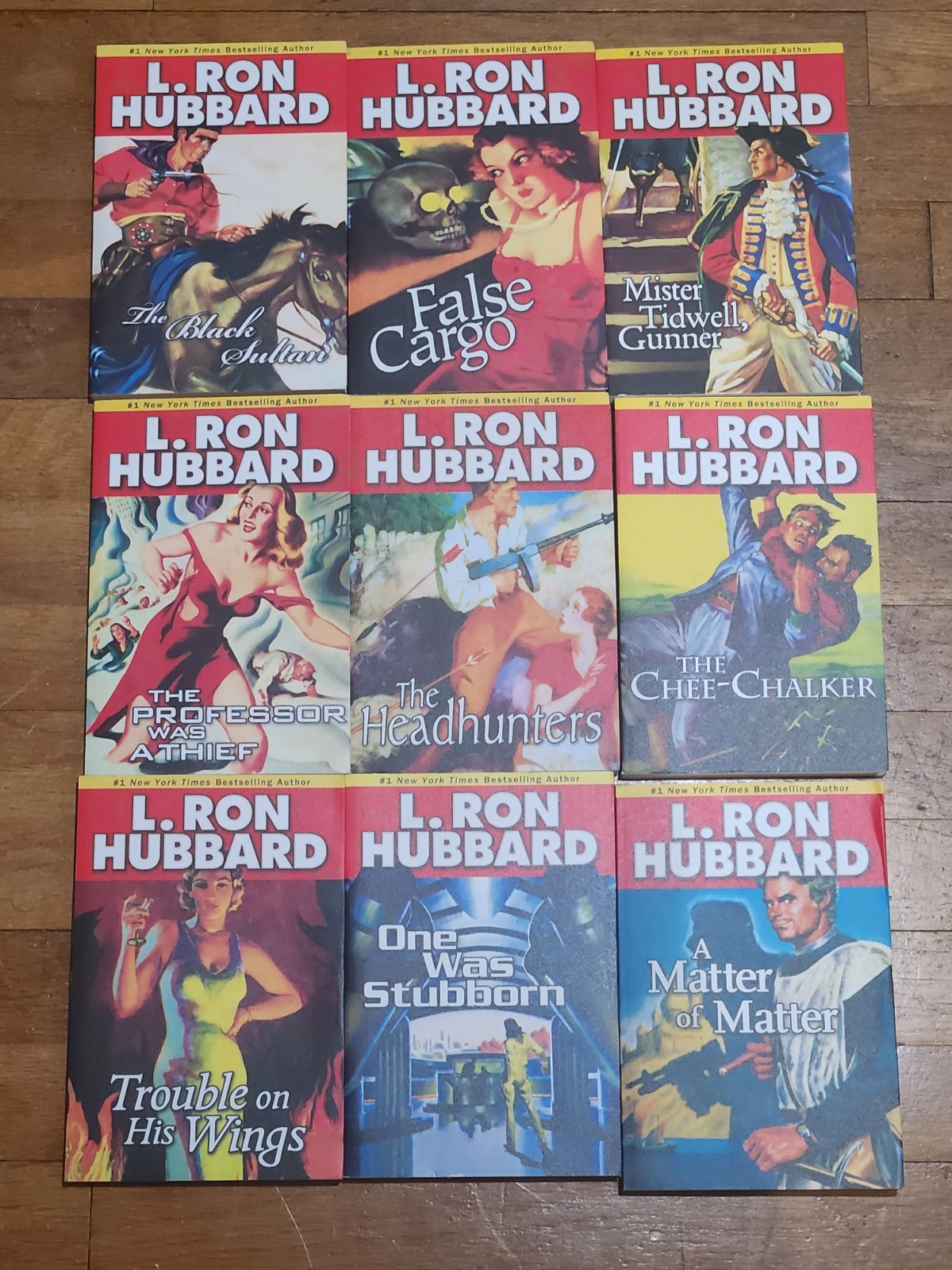 L. Ron Hubbard Paperback Lot Of 9 Fiction Comic Books Golden Age Sci-Fi