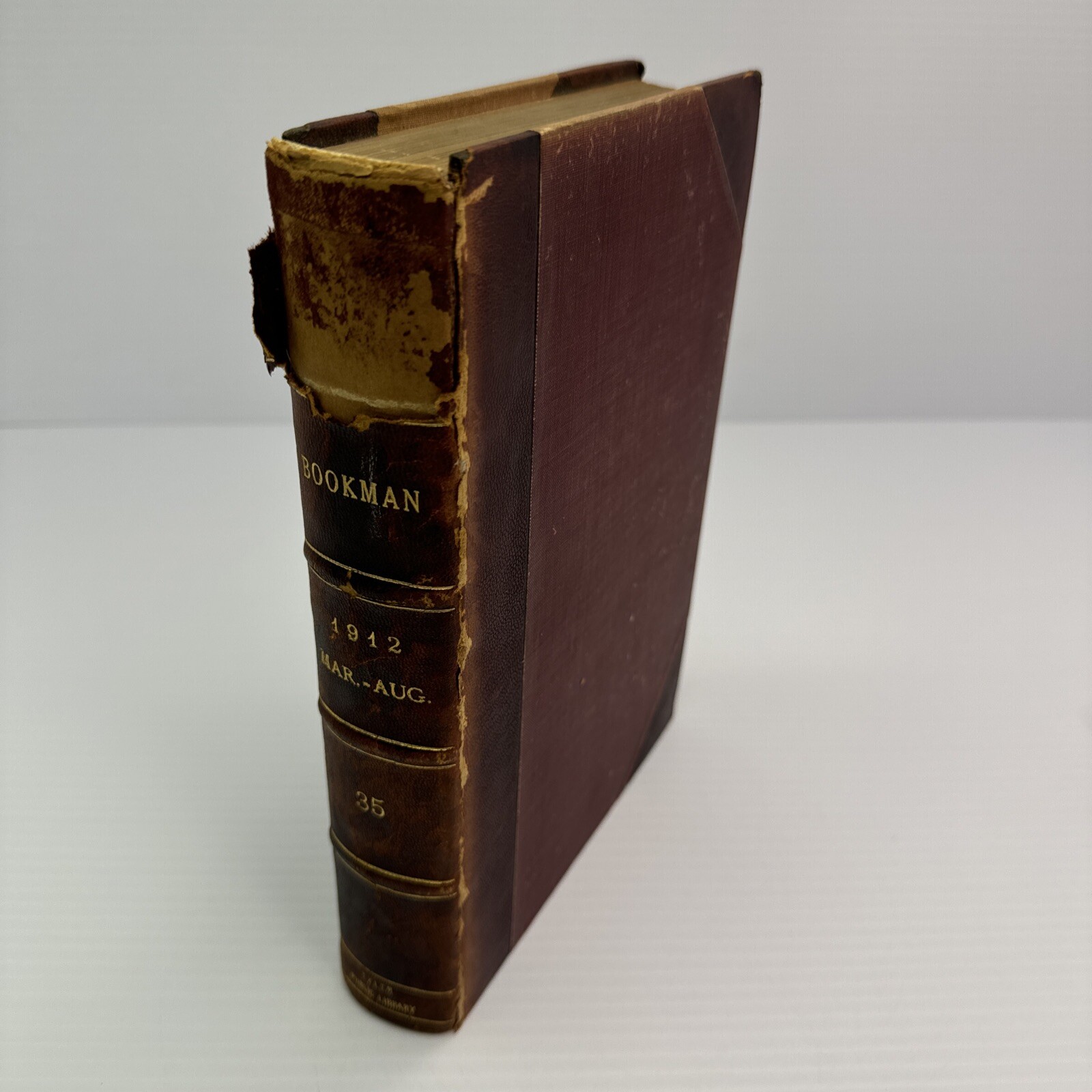 The Bookman Vol XXXV March – Aug 1921 Dodd Mead and Company Antique