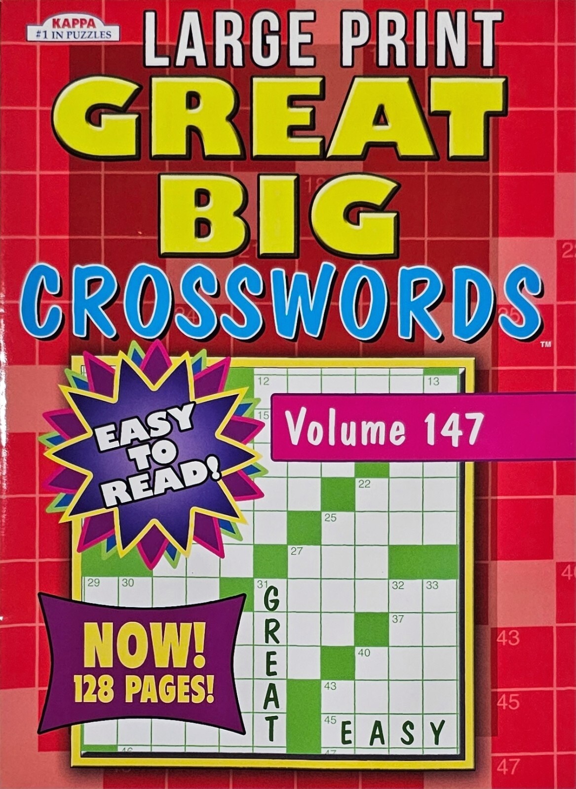 Kappa Large Print Crosswords Puzzle Books, Largest Selection of Volumes. U-PICK!