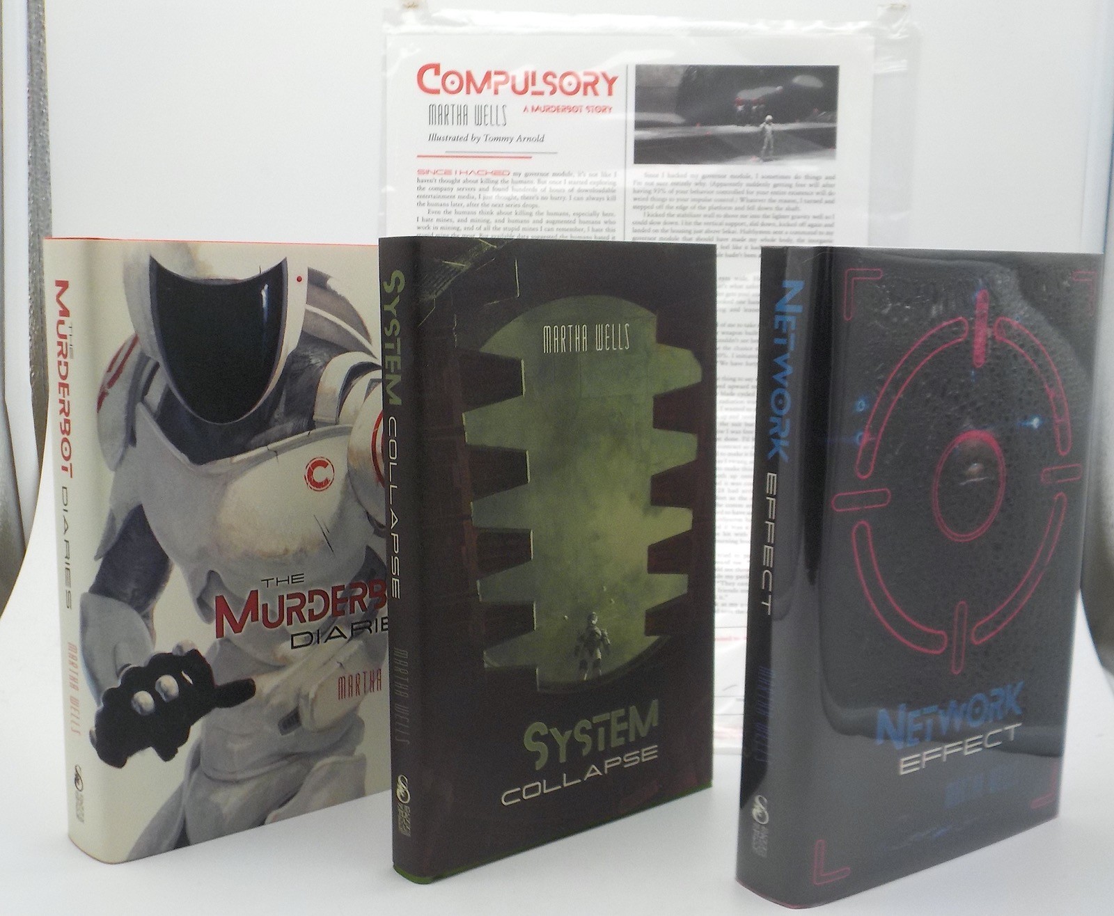 THE MURDERBOT DIARIES 3 BOOK SET & POSTER Martha Wells Signed Subterranean