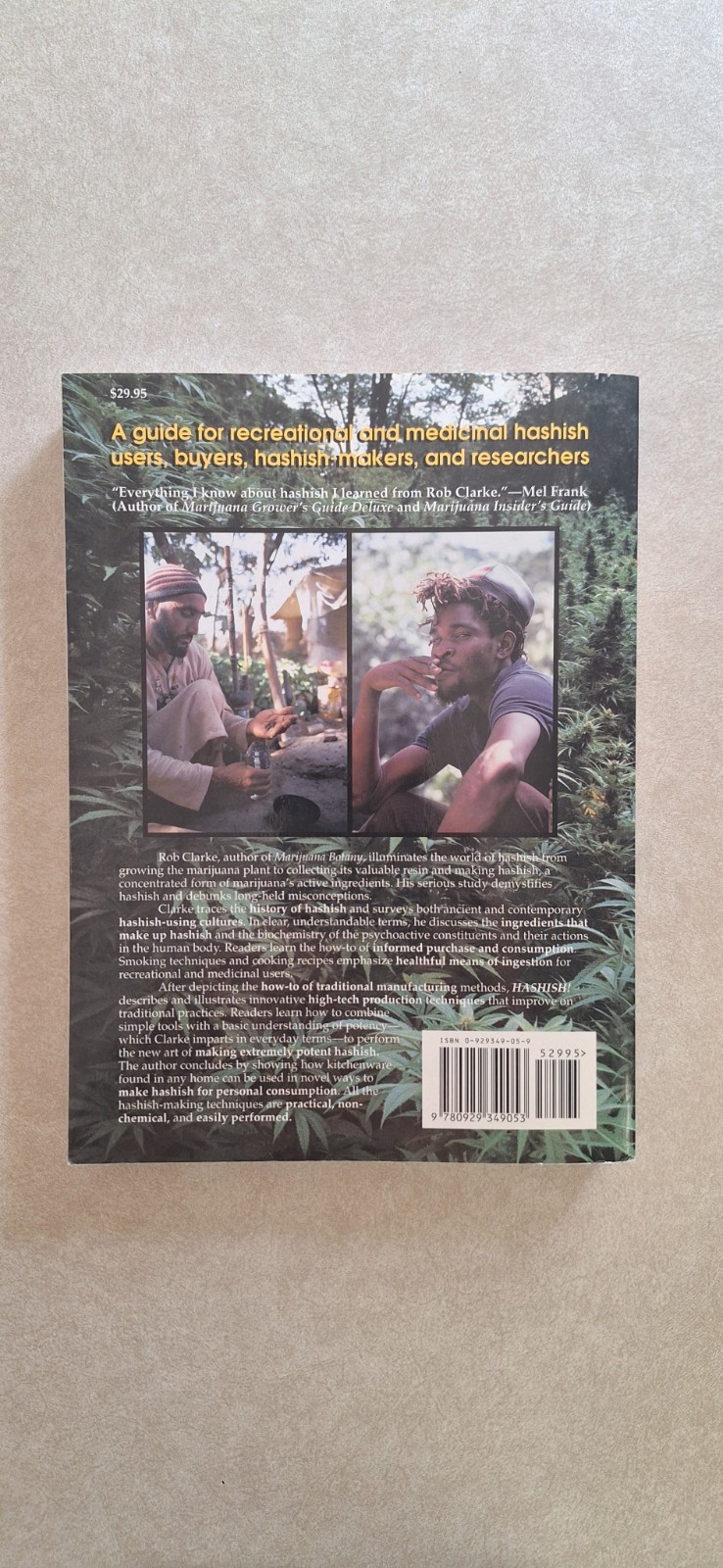HASHISH! Robert Clarke 1998 1st Edition CLEAN Copy Long Out Of Print RARE