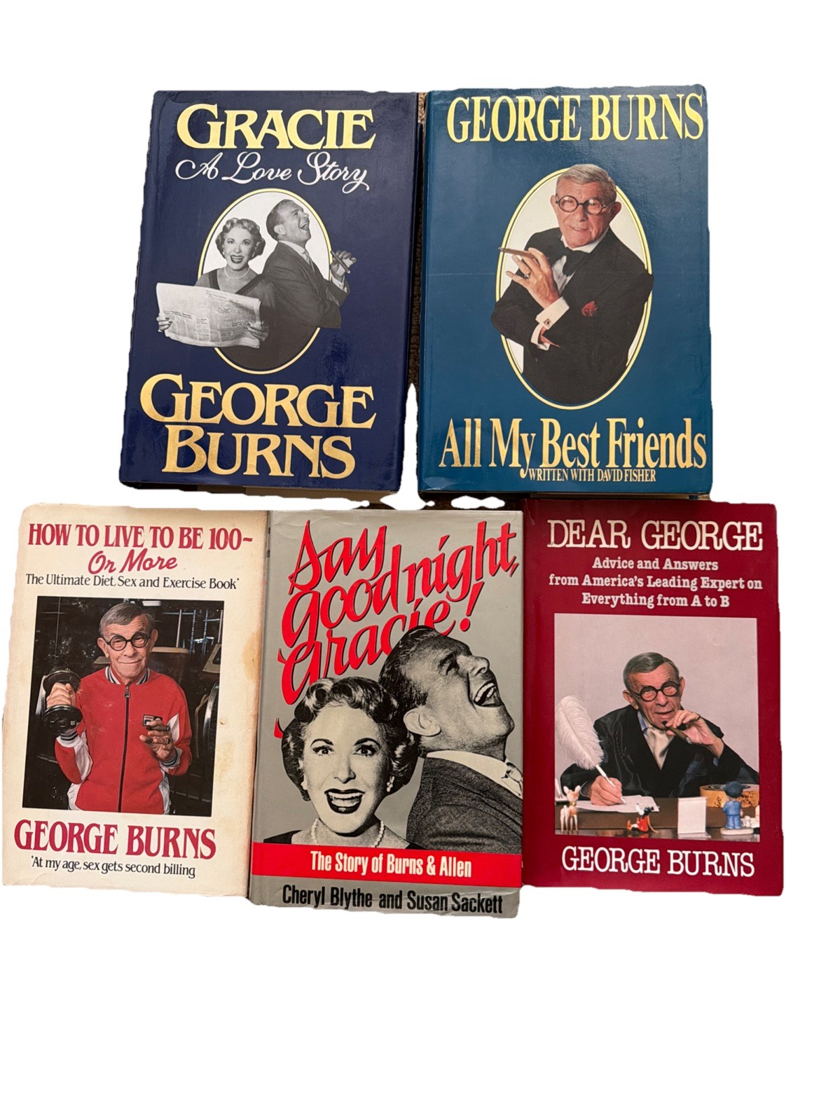 Lot Of 5 Books About Gracie And George Burns See Description For Details