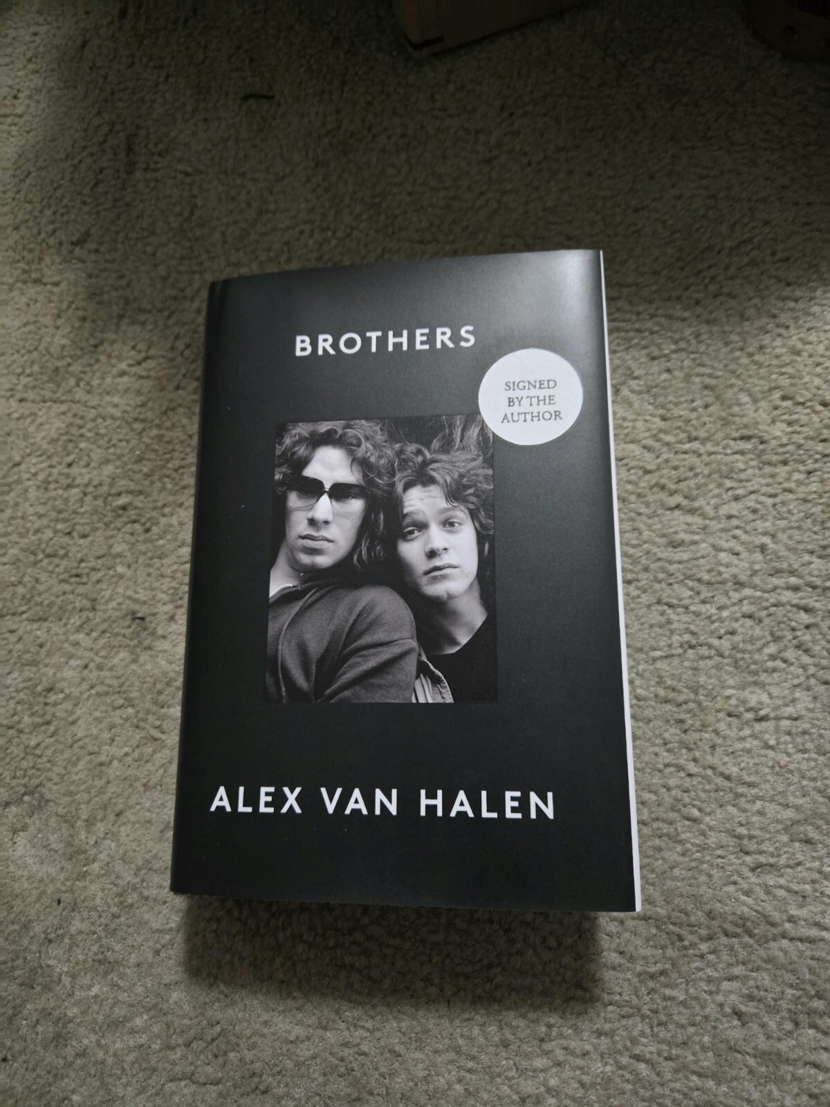 Alex Van Halen Brothers Signed First Edition Hardcover Book New In Hand