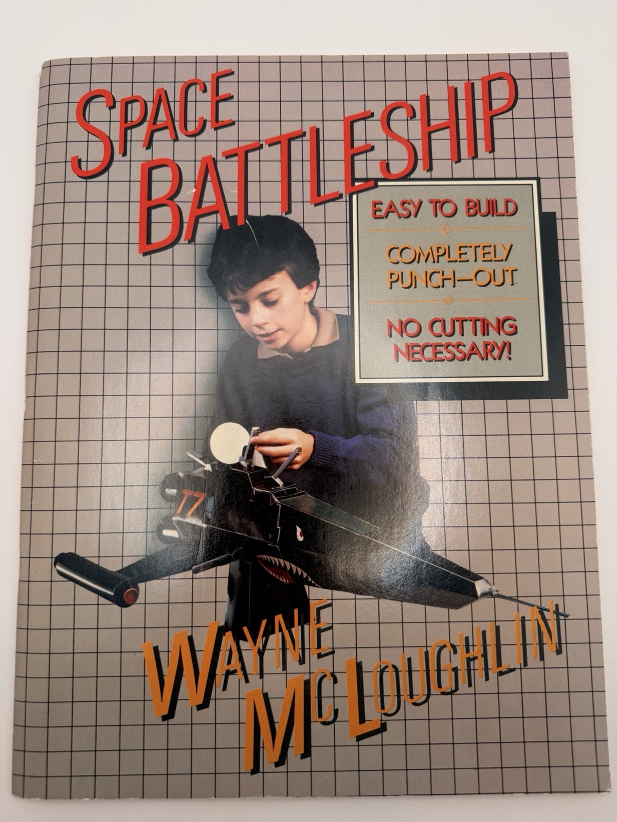 Space Battleship By Wayne McLoughlin Punch Out Pieces Make 3 1/2 Foot Battleship