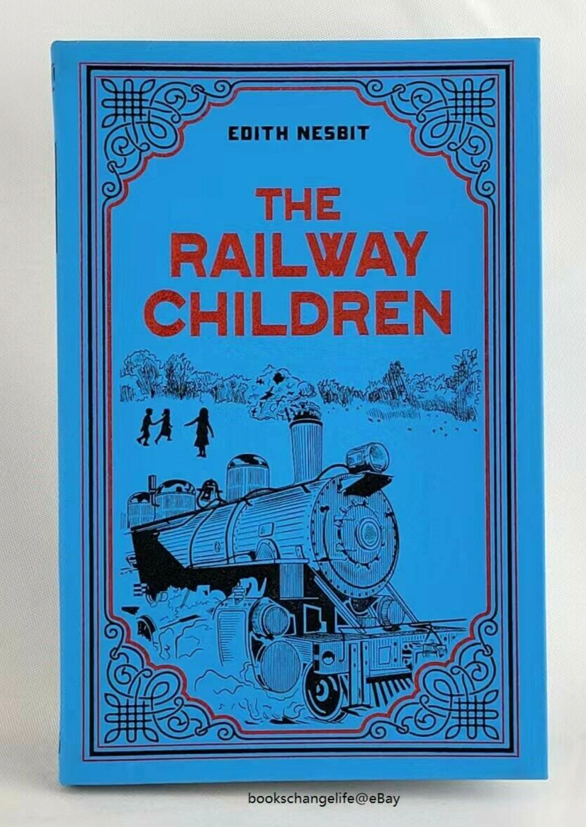 THE RAILWAY CHILDREN Edith Nesbit Soft Faux Leather Flexi Bound Illustrated NEW