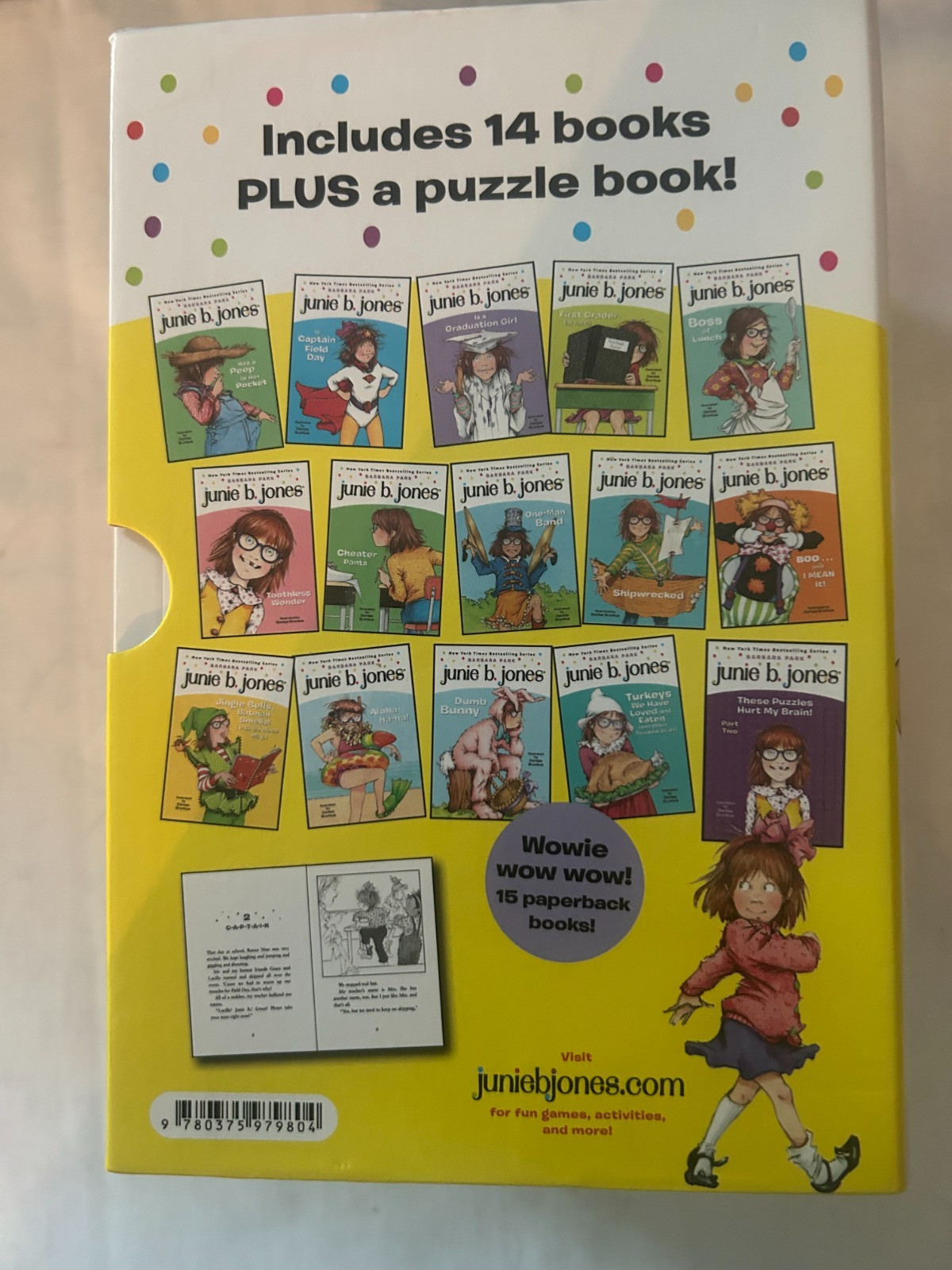Barbara Park Junie B. Jones Book Set Collection 2, Books 15-28, Boxed, EUC