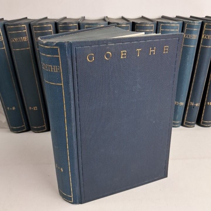 Buch: Goethes Sämtliche Werke in fünfundvierzig Bänden, Knaur, 45 in 12 Bänden