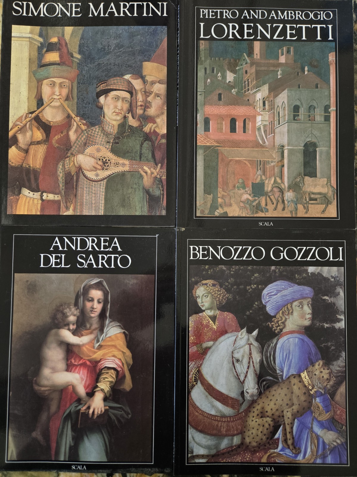Great Masters of Art (Scala): Del Sarto, Lorenzetti, Martini, Gozzoli, 1986-91
