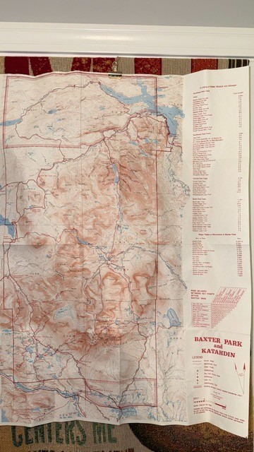 Baxter State Park & Katahdin- 1978 1st Ed. Stephen Clark – Maine with Map
