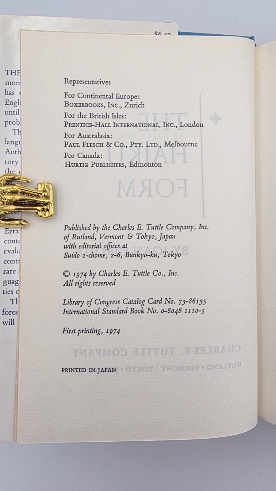 Rare First Printing: THE HAIKU FORM by Joan Giroux (1974) – Tuttle Publishing