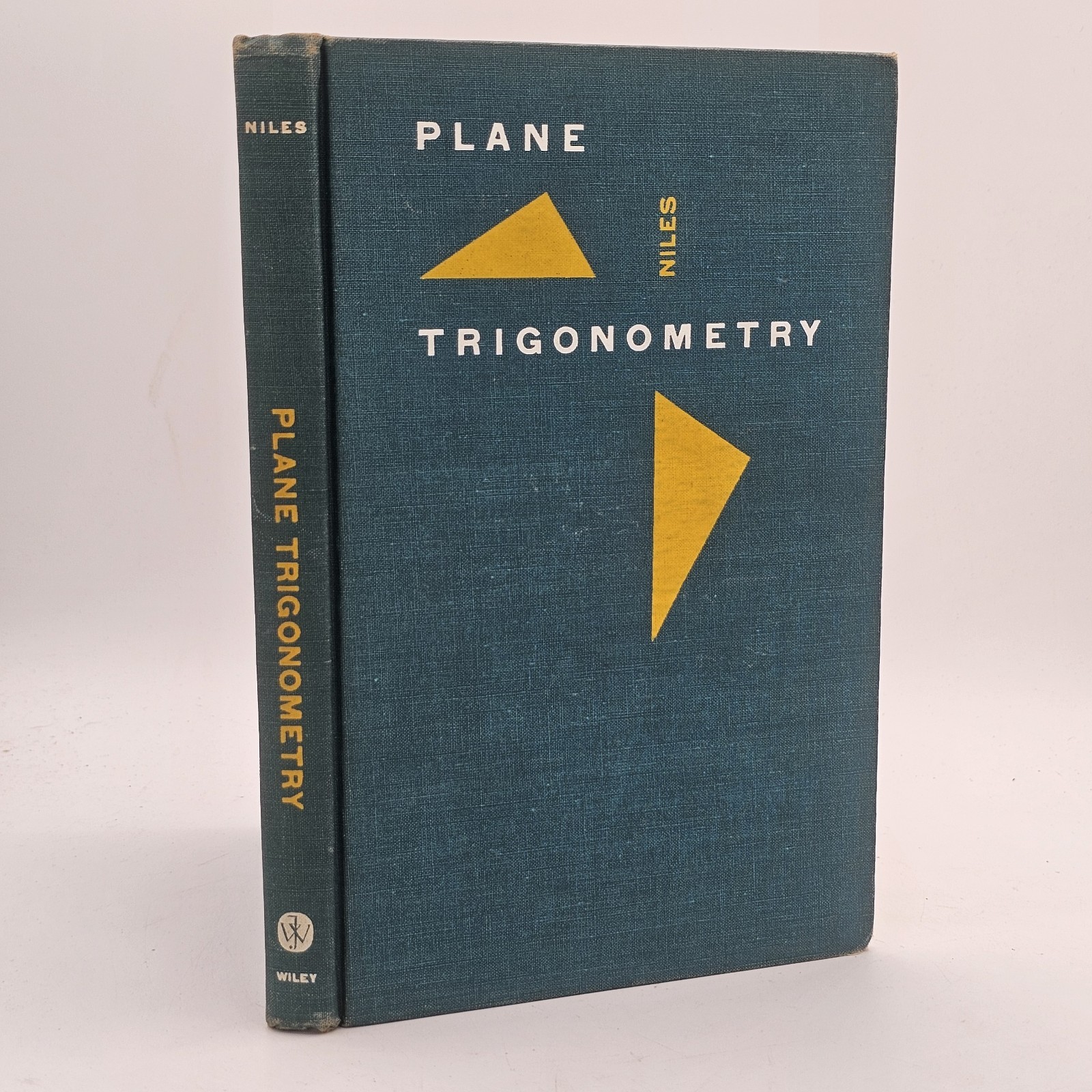 PLANE TRIGONOMETRY by Niles, Vintage 1959 Hardback, Angles
