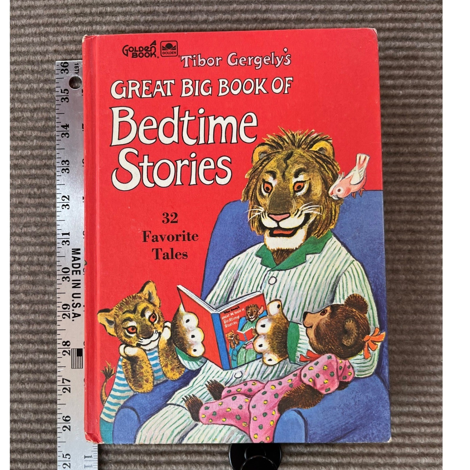 Tibor Gergely Great Big Book of Bedtime Stories Vintage Golden Book Hardcover