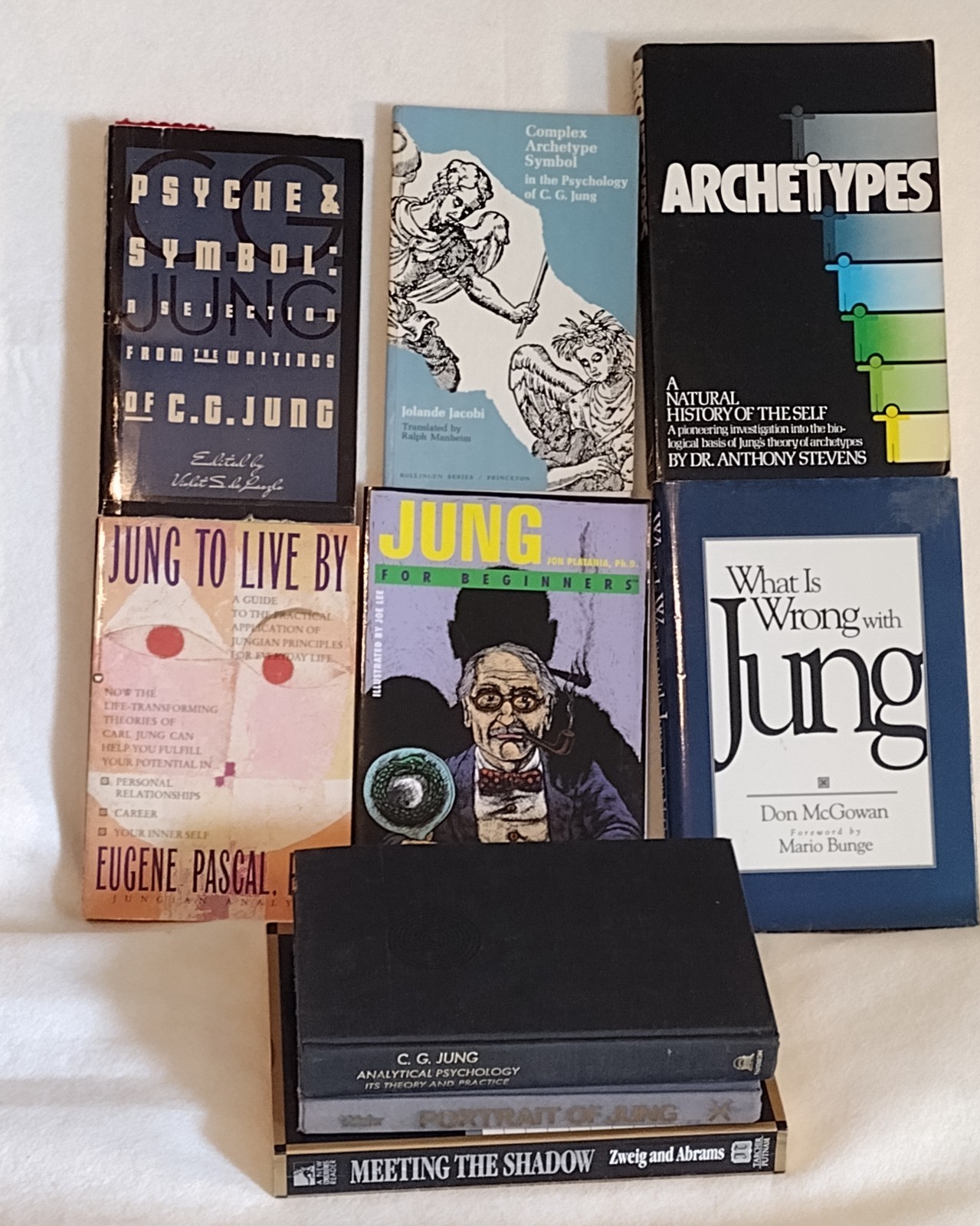 Jungian Psychology library (lot of 9 books): 3 HC & 6 PB by various authors