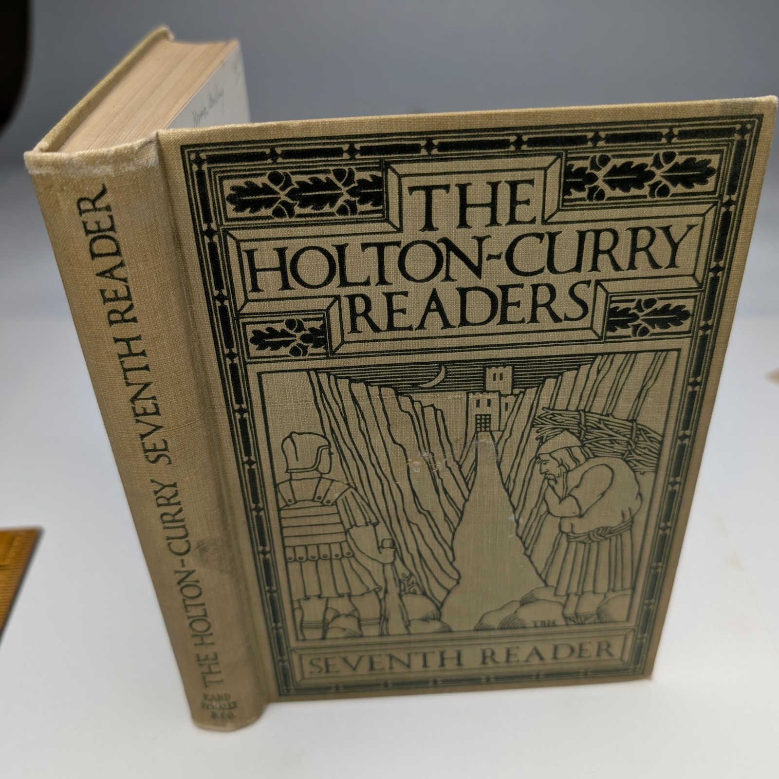 1914 The Seventh Reader Holton-Curry Readers Antique School Rand McNally Vtg