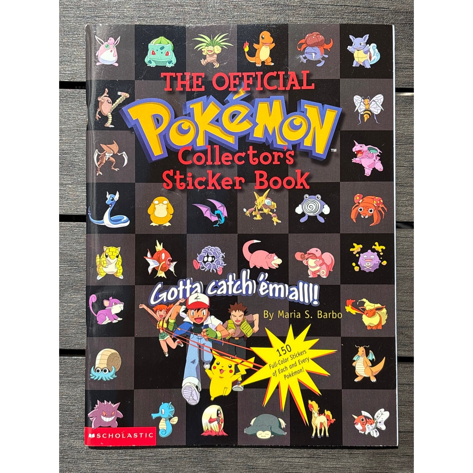 NEW VTG 1999 The Official Pokemon Collector’s Sticker Book by Maria S Barbo Rare