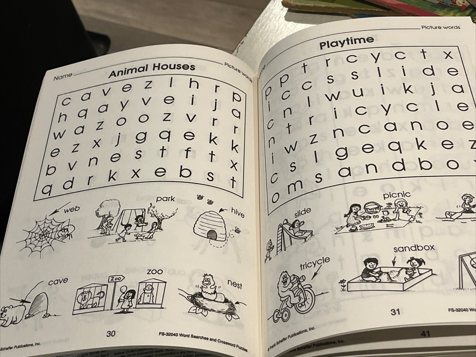 Word Searches & Crossword Puzzles Grades 1-2 125+ Pages Frank Schaeffer ￼pub.