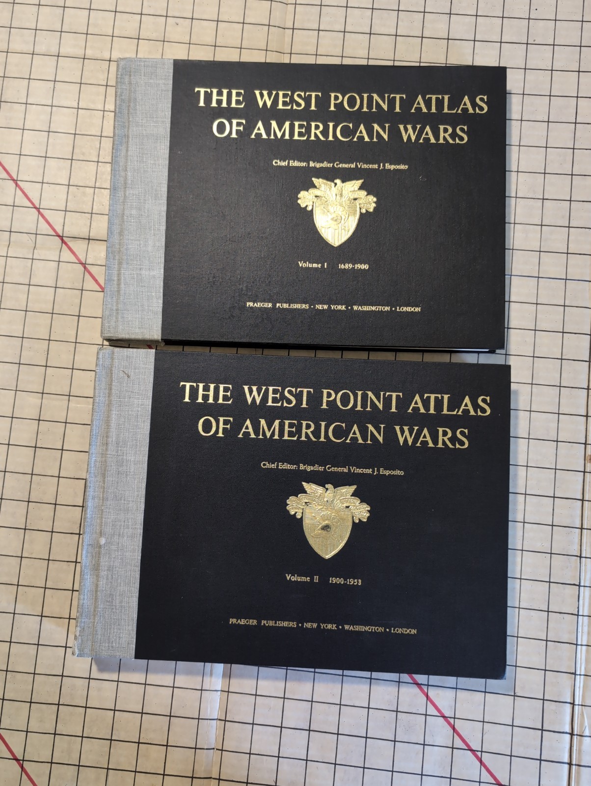 The West Point Atlas of American Wars Volume 1 & 2 SET HC 1972 5th printing