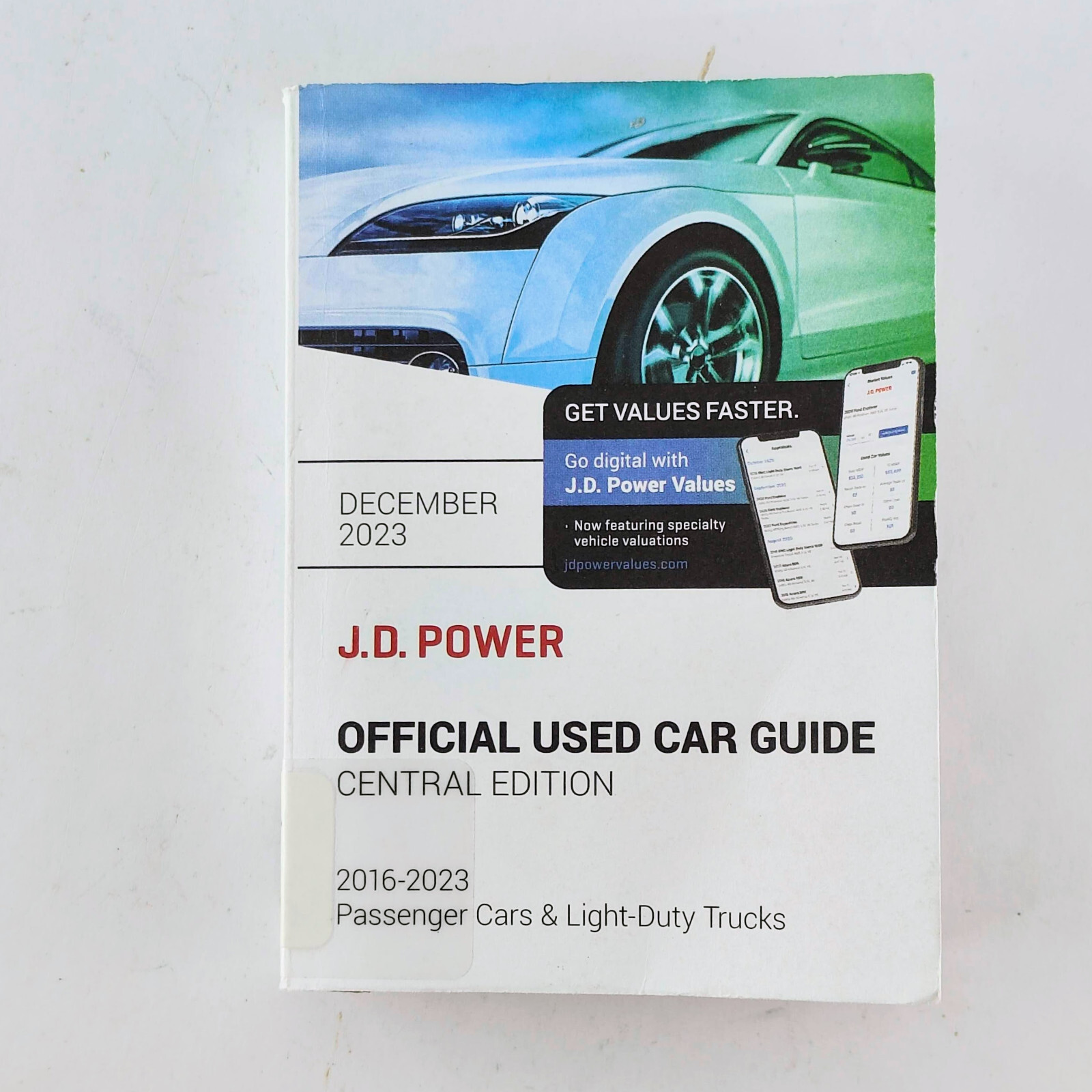 JD Power Official Used Car Guide Central Edition 2016-2023 December 2023 Book