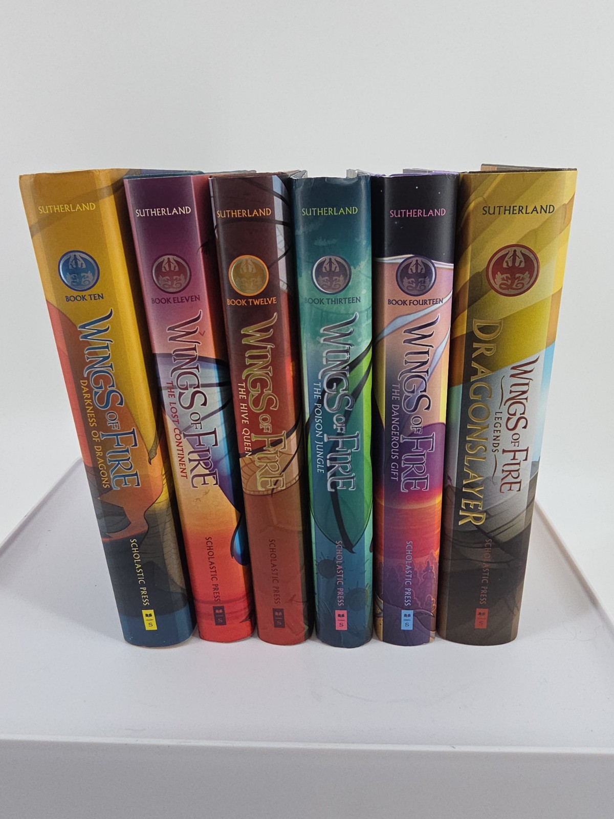 Wings of Fire (#10-15) + Dragonslayer Book Set Tui T. Sutherland Dragons W/cover