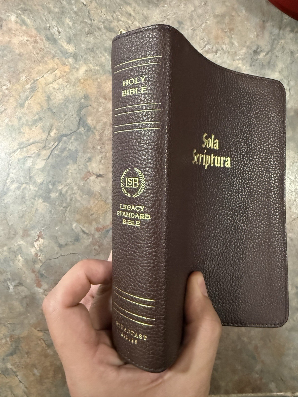 LSB Legacy Standard Bible Portable Reference Red Letter Indexed Leather