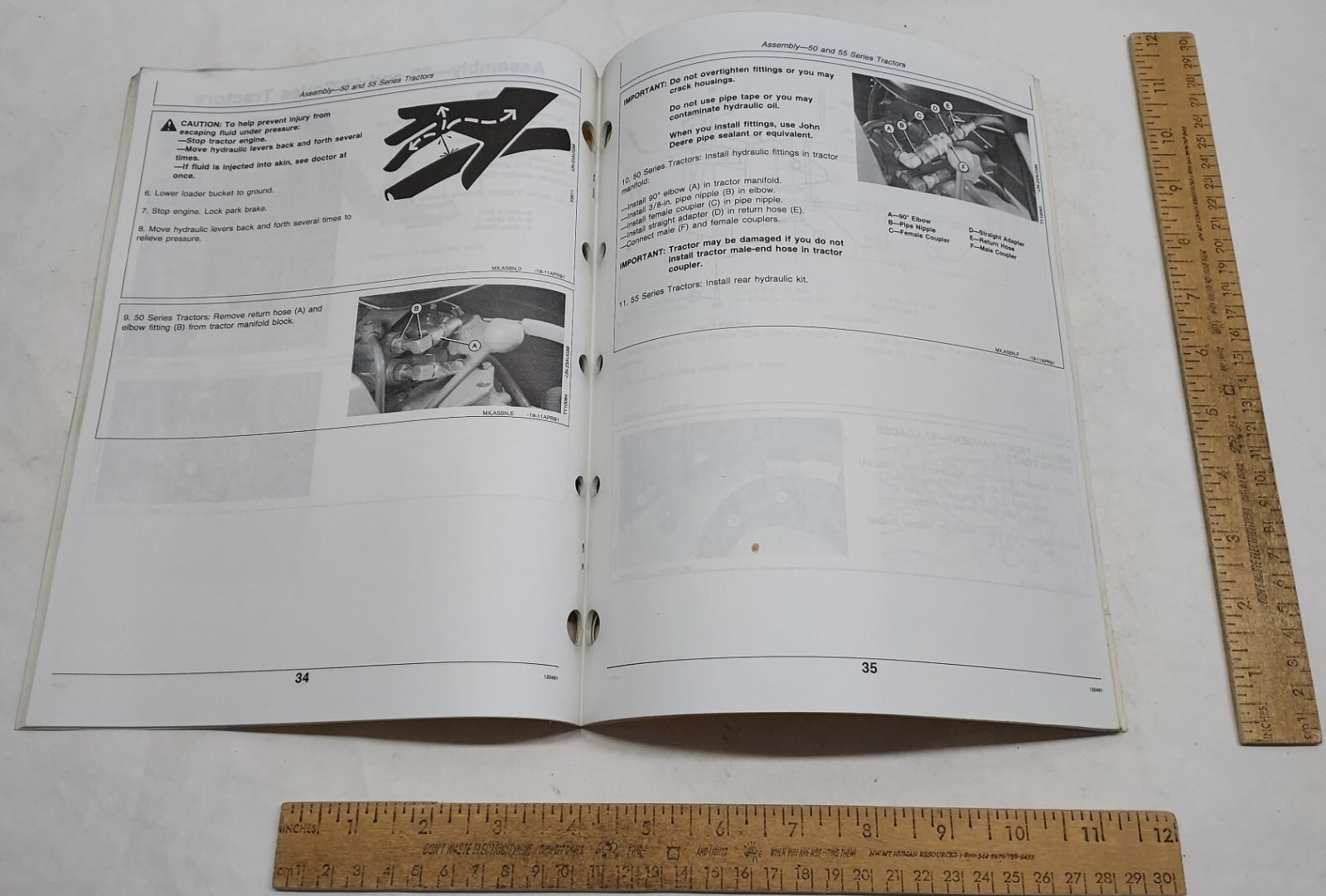JOHN DEERE – OPERATOR’S MANUAL – 7 Backhoe – listing #5401