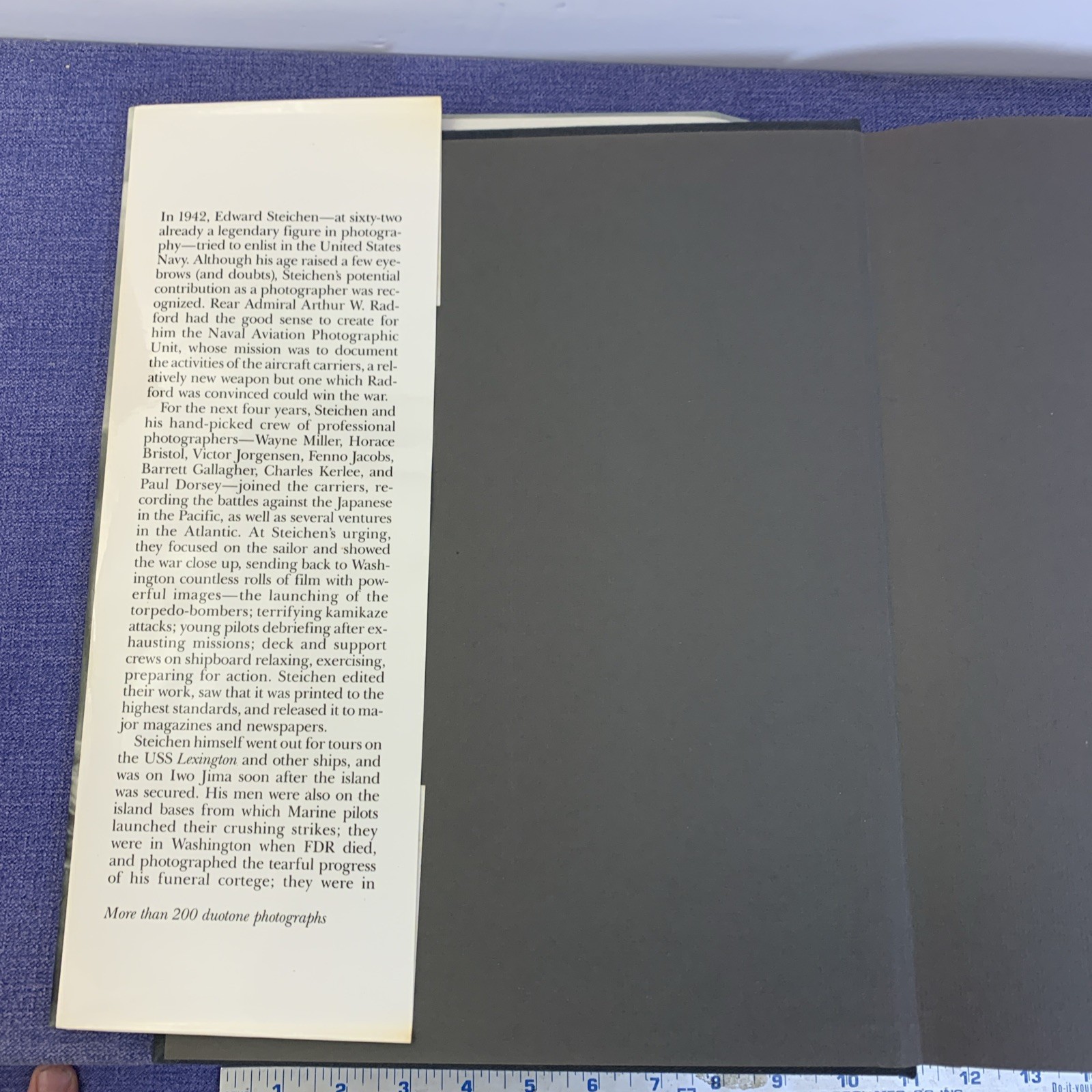 Christopher Phillips. Steichen at War. 1987 reprint edition. VG+ in NF jacket.